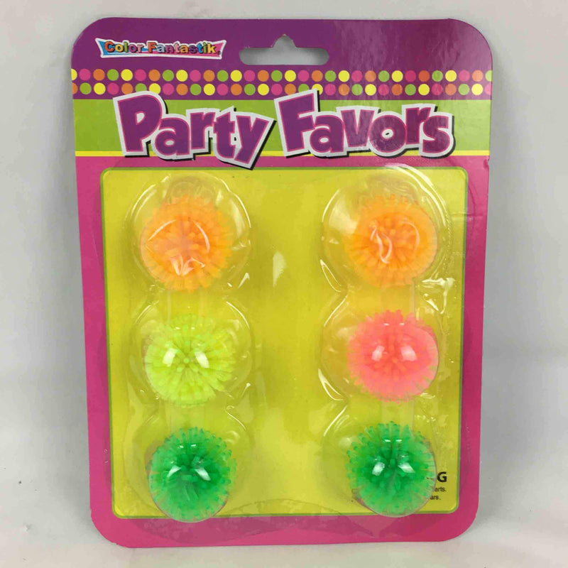 Neon Spike Balls Party Favors