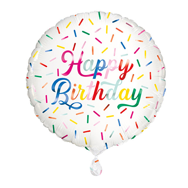 Birthday Sprinkle Happy Birthday Foil Balloon
