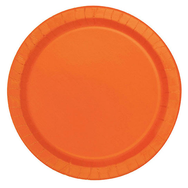 Pumpkin Orange Plates Small