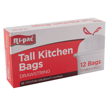 White Kitchen Trash Bags