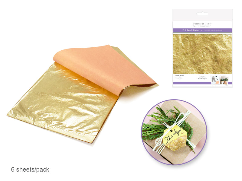 Gold Metallic Foil Leaf Sheets