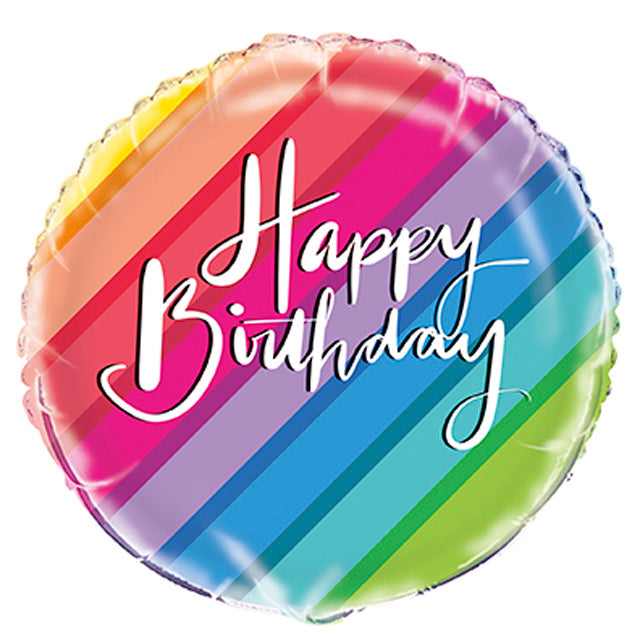 Rainbow Birthday Foil Balloon 2