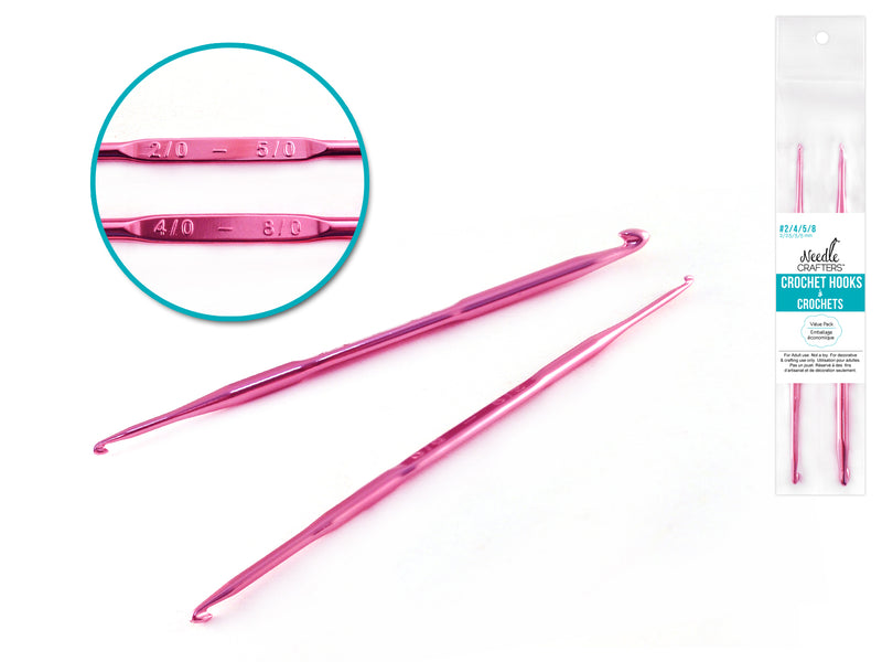 Needle Crafters Crochet Hooks Pink