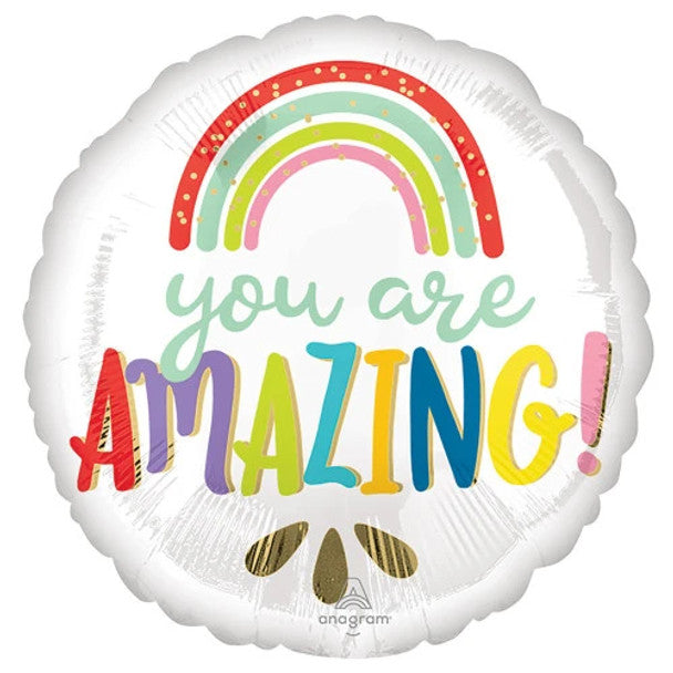 18"A You Are Amazing Rainbow Pkg