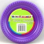 Purple Plastic Plates Small 10 Pack