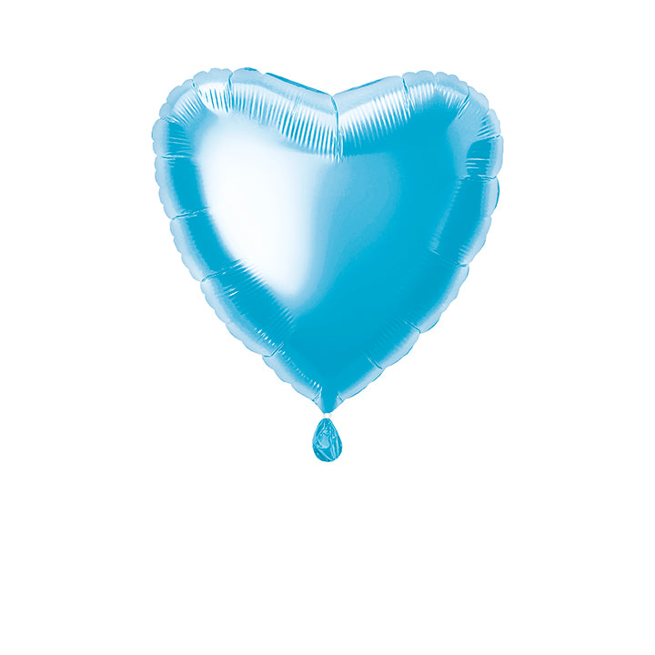 Baby Blue Heart Foil Balloon