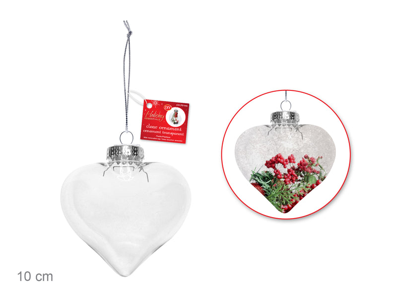 Seasonal Decor DIY Plastic Heart Ornament