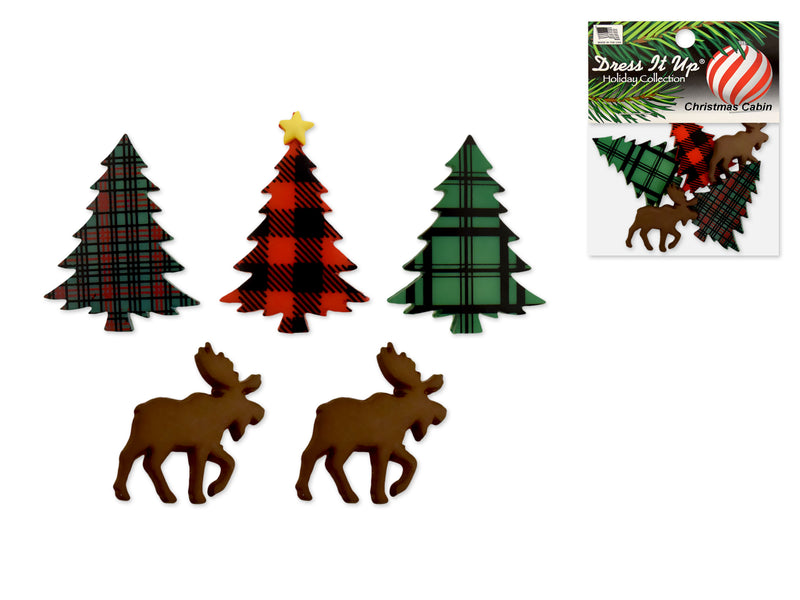Holiday Paper Craft: Seasonal Dress-It-Up Bits Painted Embellishments