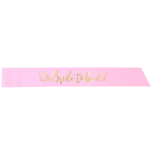 Pink And Gold Bride To Be Bachelorette Party Sash