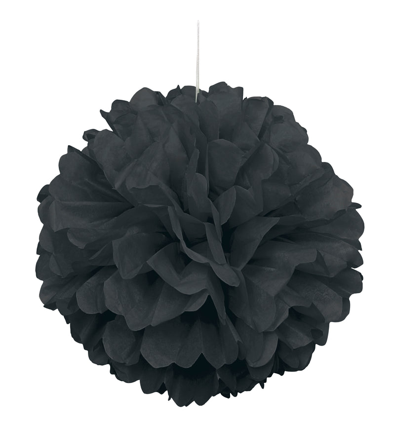 Black Puff Decor