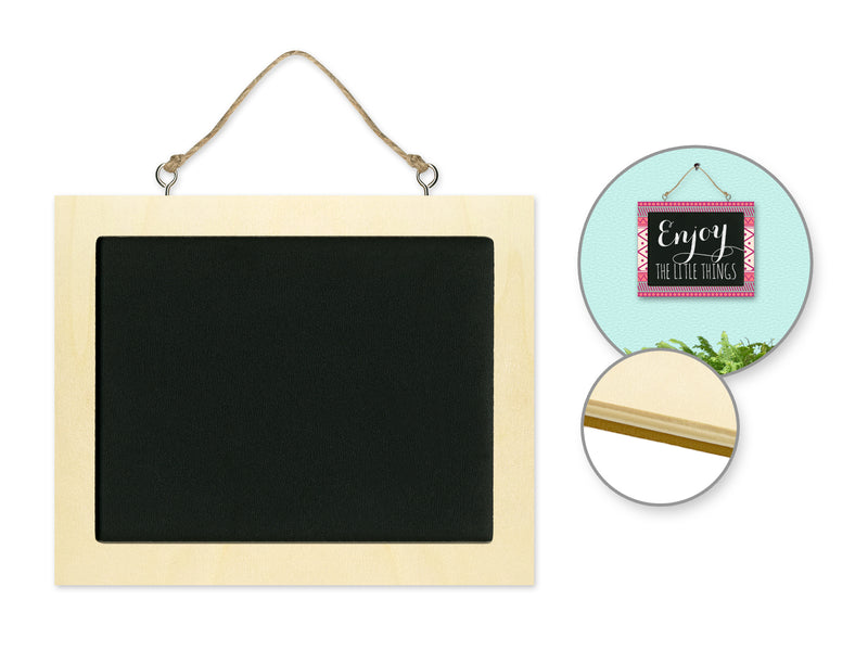 Wood Craft Natural Chalkboard Frame