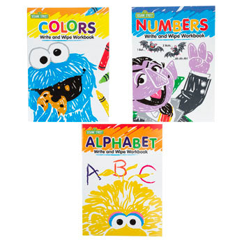 Sesame Street Wipe Off Workbooks