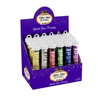 Bazic Primary Color Glitter Tubes