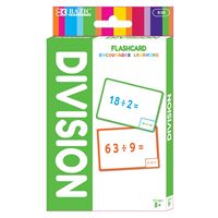 Bazic Division Flash Cards