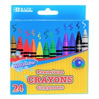 Bazic Washable Premium Crayons