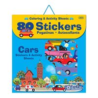 Bazic Car Series Assorted Stickers 80 Stickers