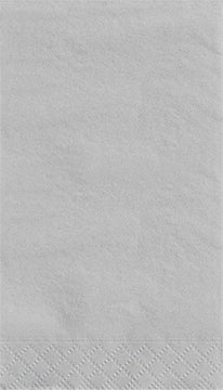 Silver Guest Napkins 20 Pack