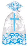 Fancy Blue Cross Cello Bags