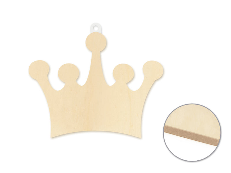 Wood Decor DIY Crown Wall Plaques