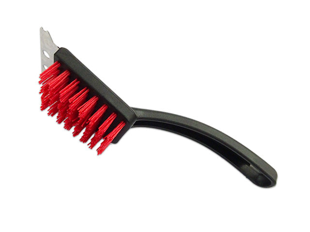 Cool Clean Nylon Bristle Curved Handle Grill Brush