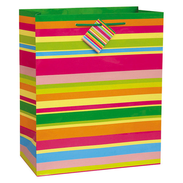 Party Stripes Gift Bag Large