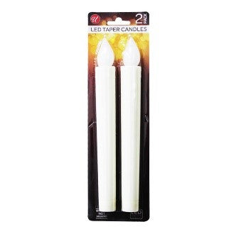 2PK  LED  TAPPER  CANDLE  W/O  BATTERY-48