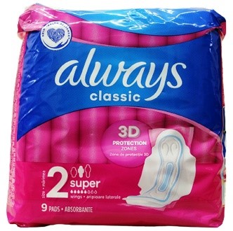 9CT 240538 ALWAYS PADS CLASSIC MAXI-16