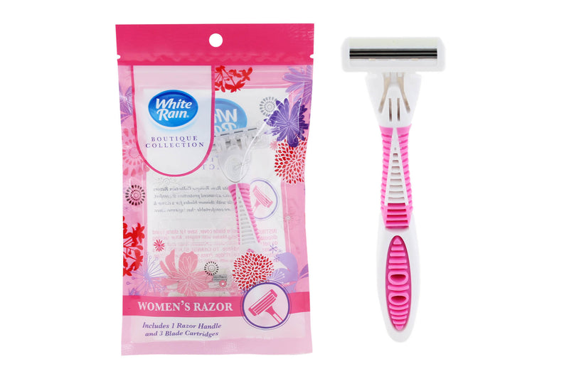 White Rain Women Razor 3 Blade 4 Pack