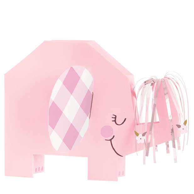 Pink Floral Elephant Centerpiece