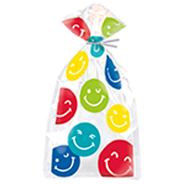Colorful Happy Face Cello Bags