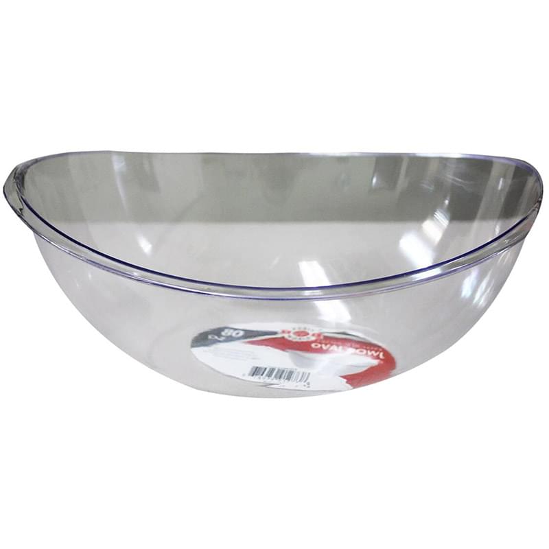 Clear Oval Bowl