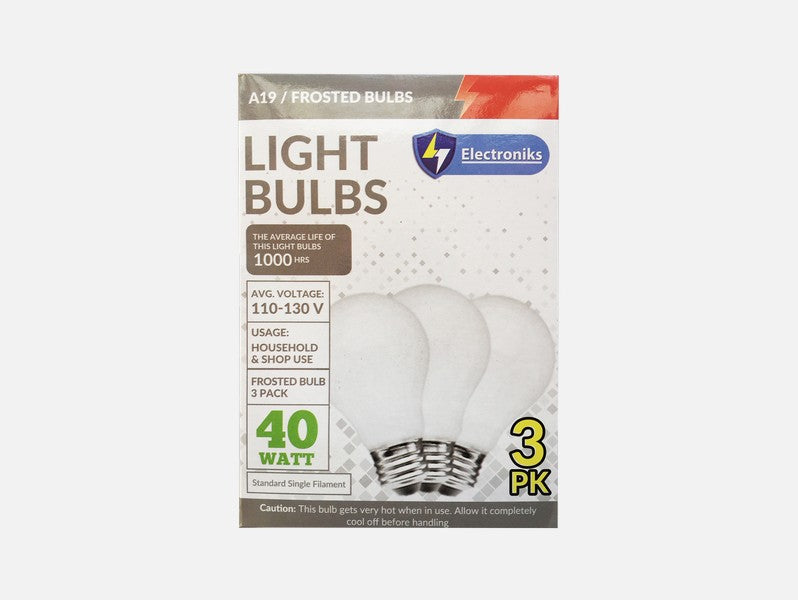 Frosted Bulbs 40W