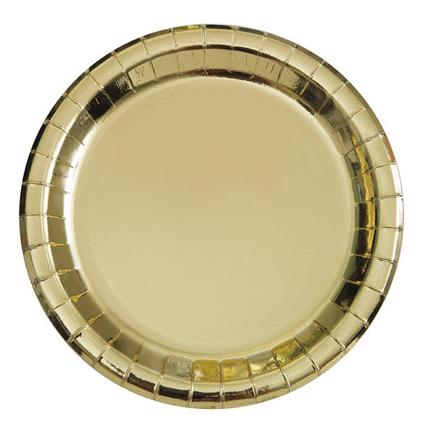 Bright Gold Plates Large