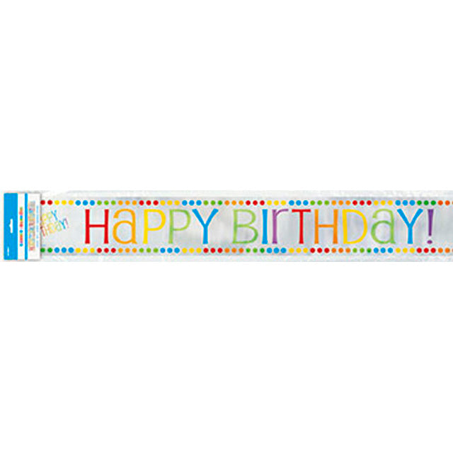 Rainbow Birthday Foil Banner
