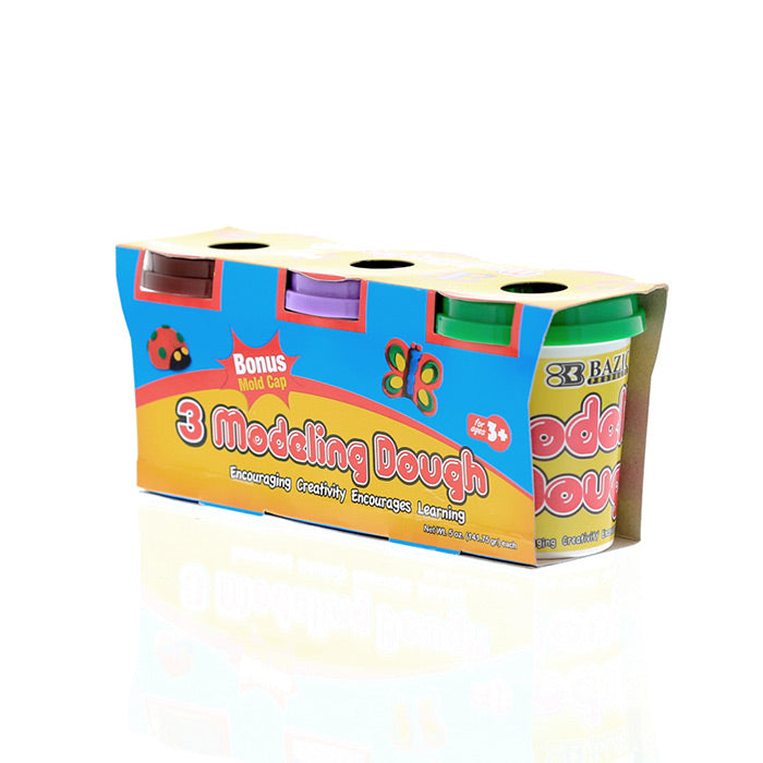 Bazic Multi Color Modeling Dough 3 Pack