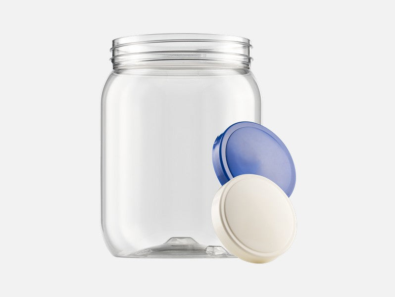 Transparent Plastic Jar Medium