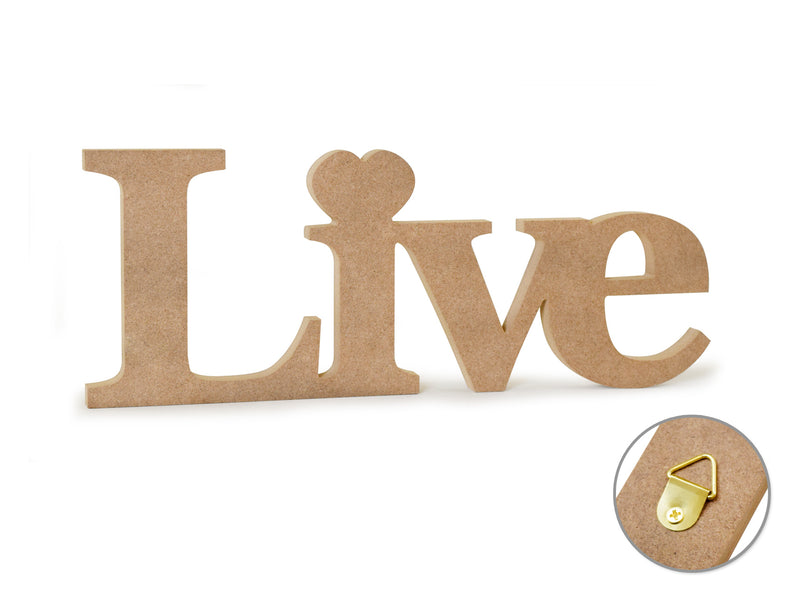 Wood Craft Live DIY Word Decor