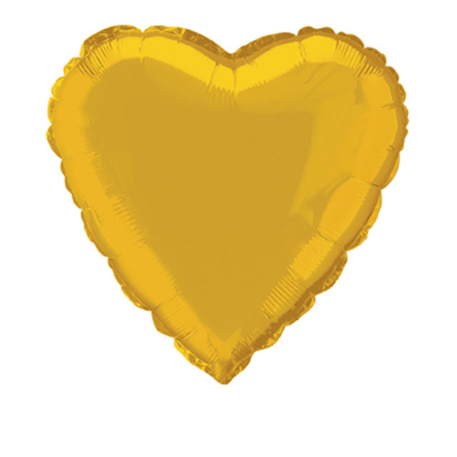 Gold Heart Foil Balloon