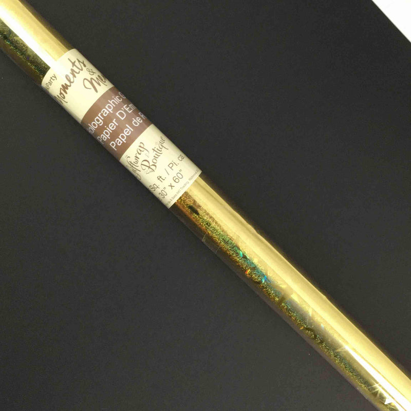 Gold Holographic Wrap Roll