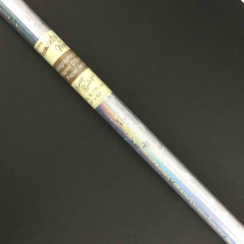 Silver Holographic Wrap Roll