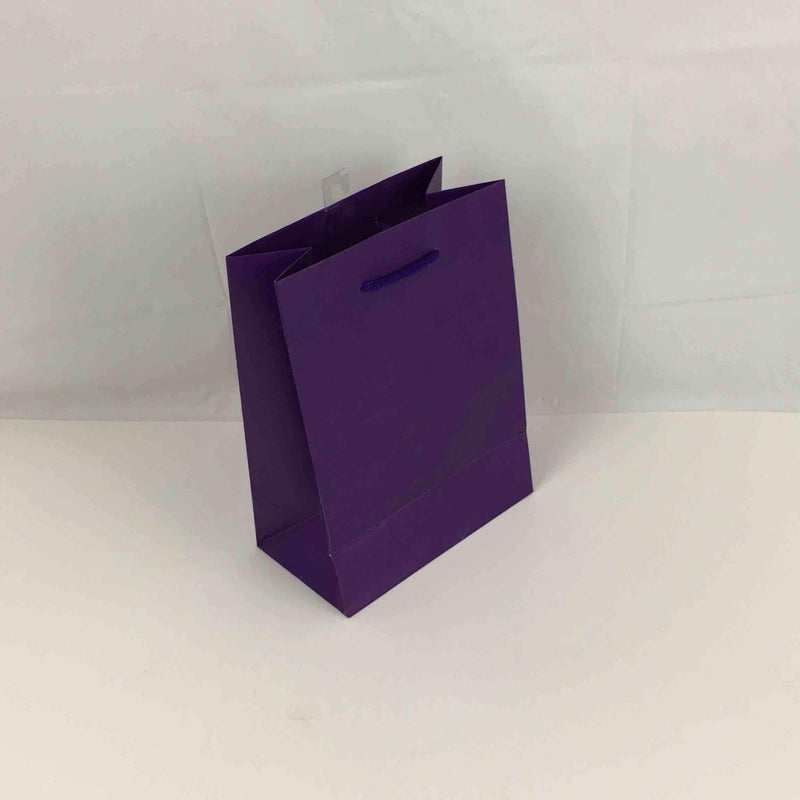 Matte Purple Medium Gift Bag