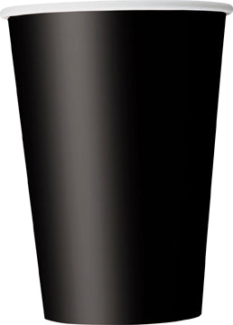 Midnight Black Cups Large 10 Pack