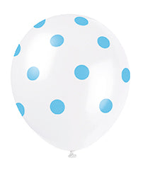 Powder Blue Dots Balloons