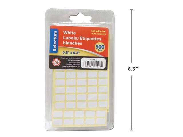 White Labels 500 Pieces