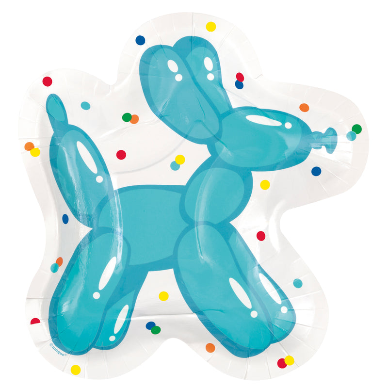 Balloon Dog Birthday Shaped Plates
