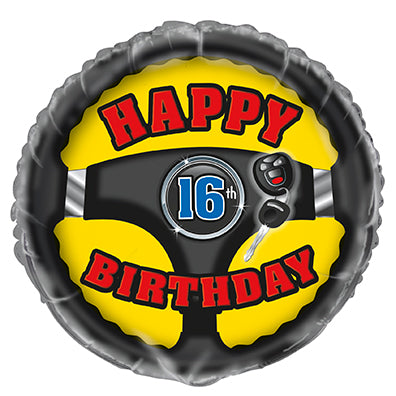 Car Birthday Foil Balloon