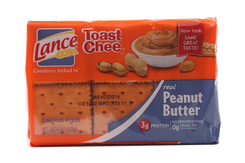 Lance Cracker Toasted Peanut Butter 6 Pack