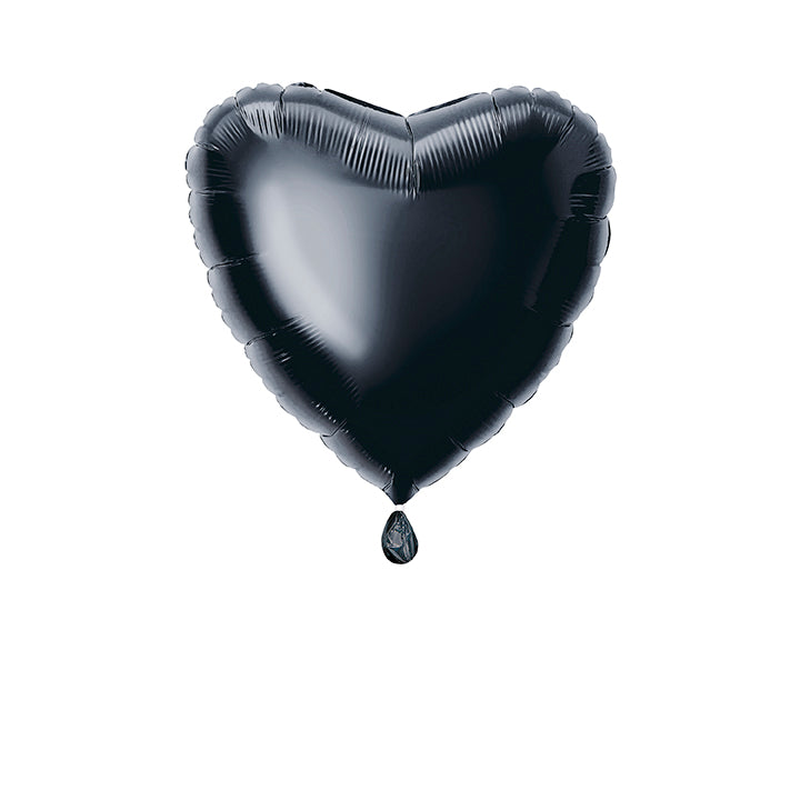 Black Heart Foil Balloon