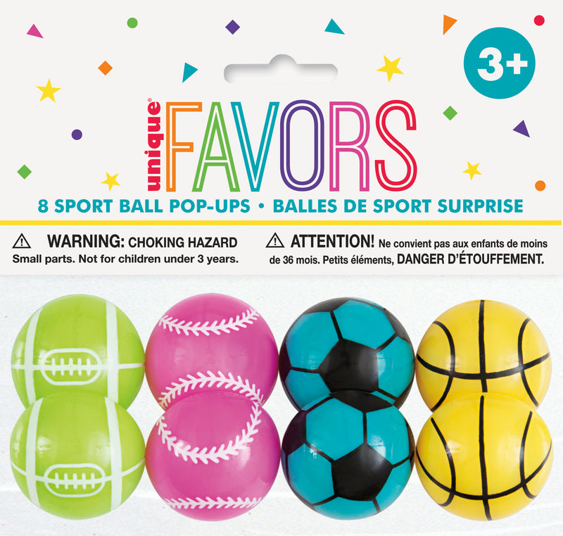 8 SPORTS BALL POP UPS