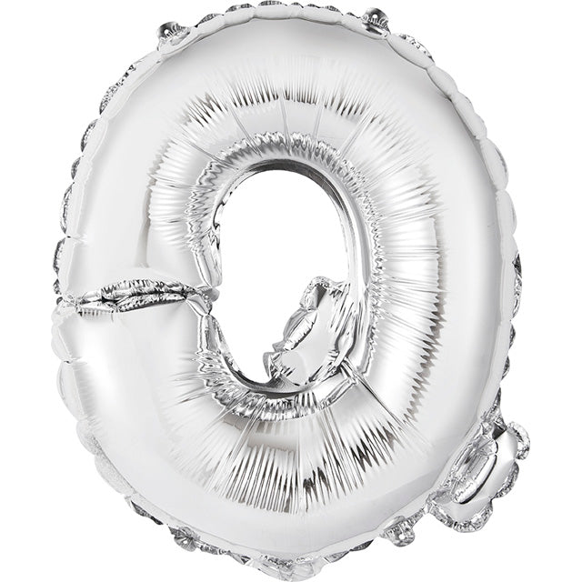 Foil Silver Balloon Letter Q